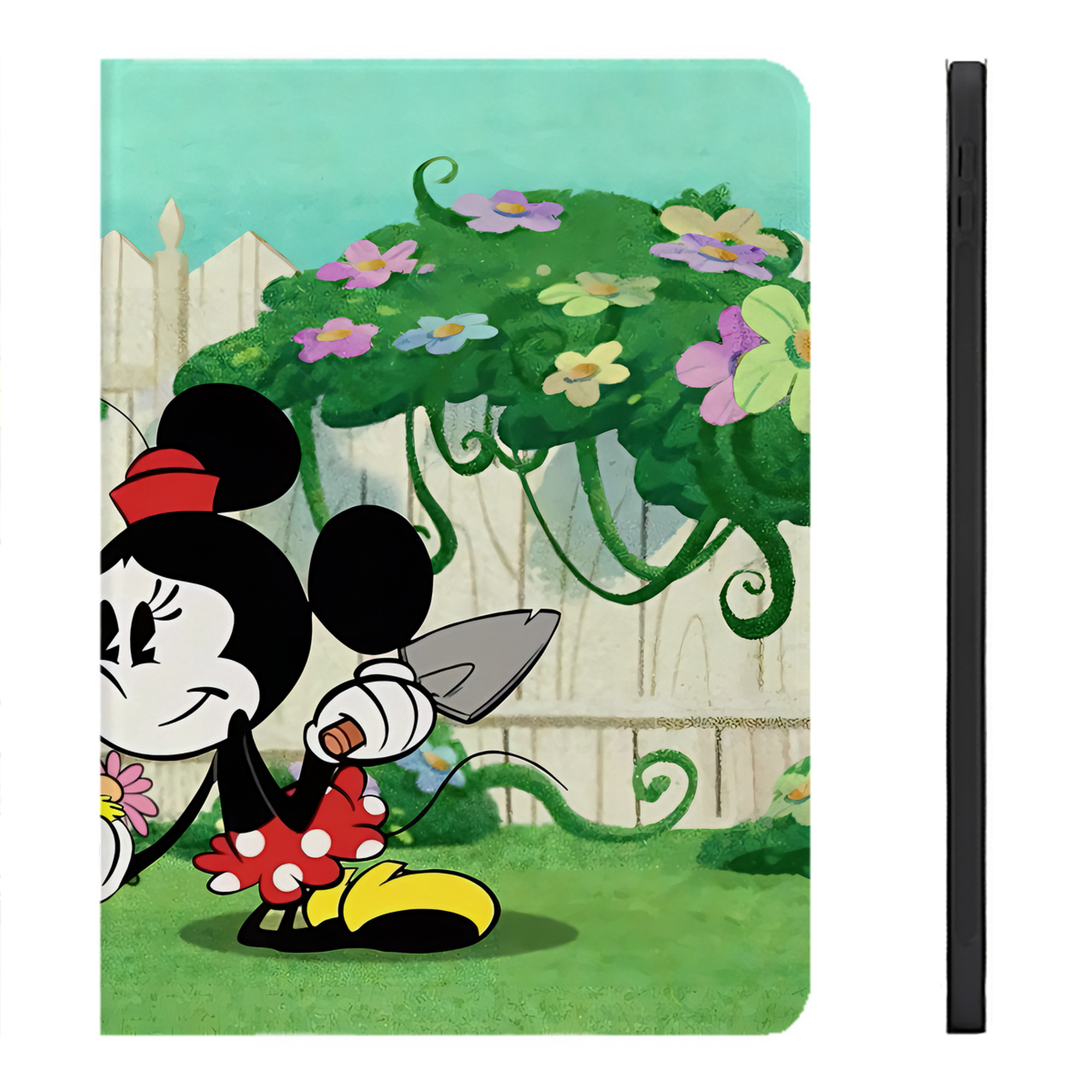 （画像用） ミッキーマウス Mickey Mouse IPadケース ペンホルダー付き ブックスタイルデザイン